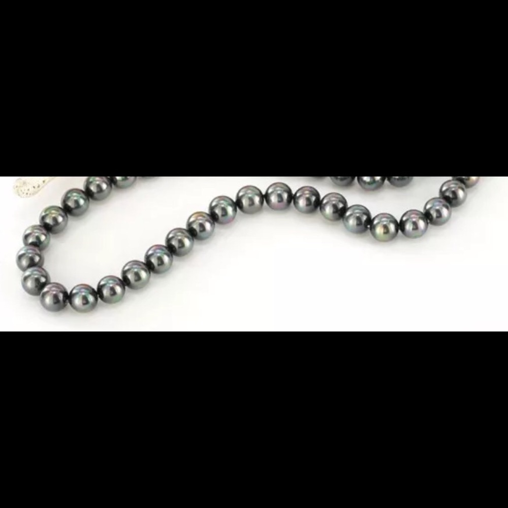 Real South Seas Shell Pearls  18 " Grey